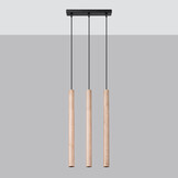 Pendelleuchten PASTELO 3L holzg