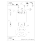 Deckenleuchte MIKA graug