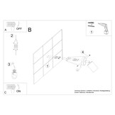 Wandleuchten VERDO schwarzg