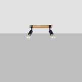 Deckenleuchte ZUCA 2 schwarzg