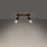 Deckenleuchte ZUCA 2 schwarzg