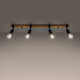 Deckenleuchte ZUCA 4 schwarzg