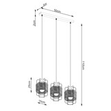 Pendelleuchte GIZUR 3Lg