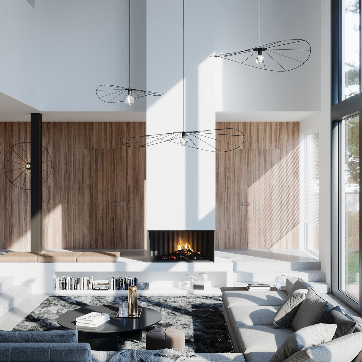 Hängeleuchte ESKOLA 70 schwarzg