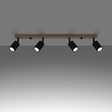 Deckenleuchte VERDO 4 schwarzg