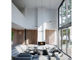 Hängeleuchte ESKOLA 140 schwarz