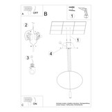 Hängeleuchte HOLAR 1 schwarzg