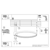 Deckenleuchte RIO 55 weiß 3000Kg