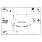 Deckenleuchte RIO 78 schwarz 3000Kg