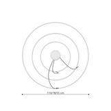Kronleuchter RIO 3 55/78/110 schwarz 3000Kg