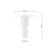 Deckenleuchte TVAROR weißg