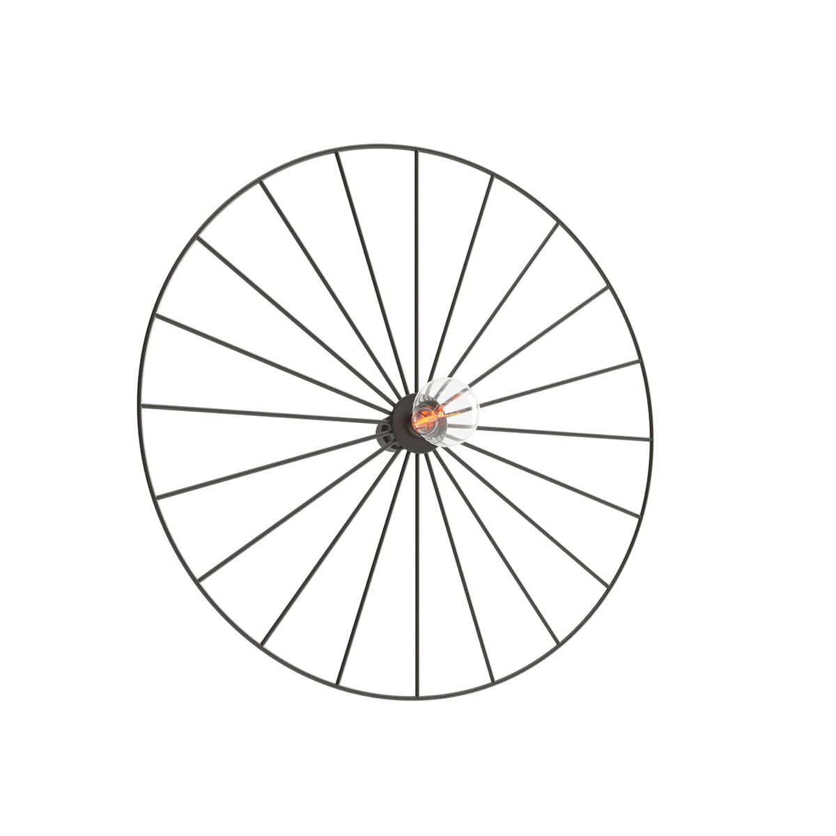Wandleuchte / Deckenleuchte SIRKEL 45 schwarzg