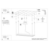 Kronleuchter TUULA M schwarz 4000Kg