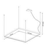 Kronleuchter NELYA L weiß 3000Kg