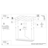Kronleuchter TUULA M weiß 3000Kg