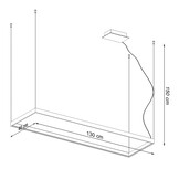 Kronleuchter TUULA L weiß 3000Kg