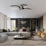 Kronleuchter RIO 2 55/78 schwarz LED 4000Kg