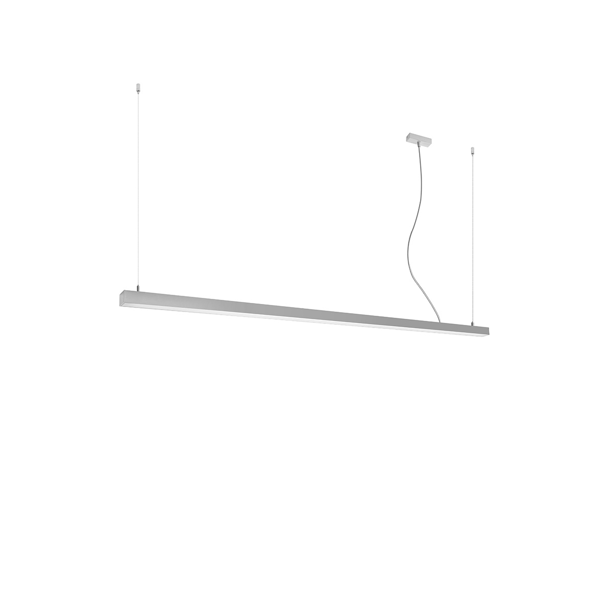 Moderne Thoro PINNE 200 LED-Hängelampe, 6500lm in Grau