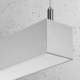 Moderne Thoro PINNE 200 LED-Hängelampe, 6500lm in Grau