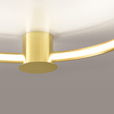 LED Deckenleuchte RIO 78 - Poliertes Gold, Warmweiß 3000K, 31W, 4099lm - Elegante Beleuchtung von Thoro Lighting
