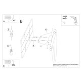 Wandleuchten GALAKSE schwarz LED  2700-6500Kg