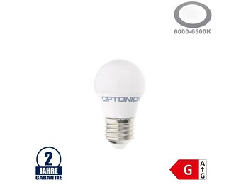 5,5W LED E27 G45 Birne Kunststoff Kaltweiß
