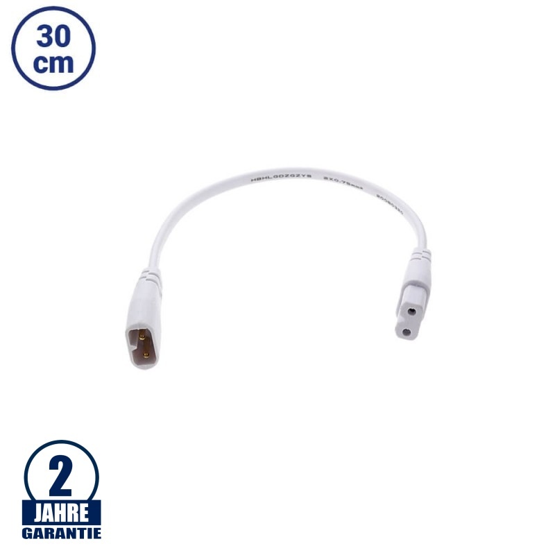 30cm Verbindungskabel für T5 Röhre mit Gehäuse 230V