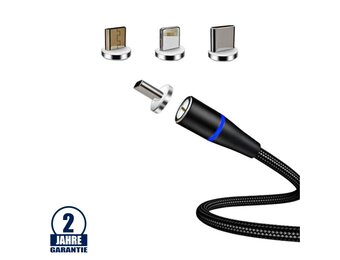 3 in 1 USB-Kabel magnetisch 1m