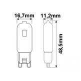 G9 LED 2W, warmweiß
