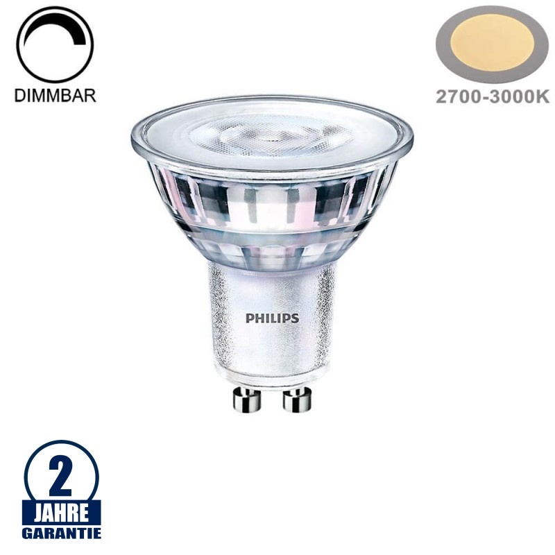 4W LED GU10 Spot Philips CorePro Warmweiß Dimmbar