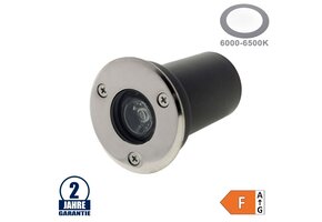 1W LED Bodenleuchte für Außenmontage 230V IP65 Kaltweiß
