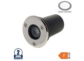 1W LED Bodenleuchte für Außenmontage 230V IP65 Kaltweiß