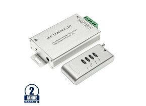 RGB Radiofunk Controller 144W/12V 288W/24V 12A 4 Knöpfe