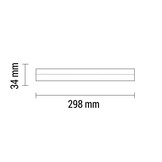 4W LED Röhre T5 mit Gehäuse 29,8CM, 230V, Matt Kaltweiß