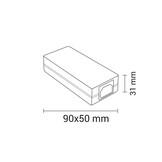 24W 12V DC Kunststoff Netzteil mit Stecker