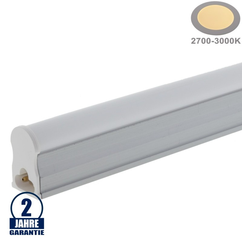 4W  LED Röhre T5 mit Gehäuse 29,8CM, 230V, Matt Warmweiß