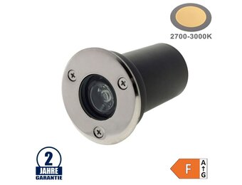 1W LED Bodenleuchte für Außenmontage 230V IP65 Warmweiß