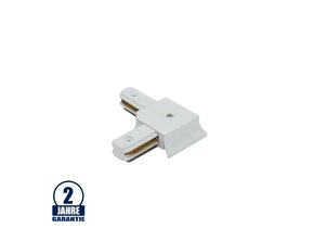 Verbinder für 1 Ph. Stromschiene Weiß L-FORM