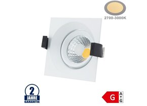 8W Einbauleuchte COB Quad Schwenkbar Warmweiß