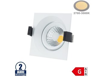 8W Einbauleuchte COB Quad Schwenkbar Warmweiß