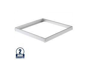 LED Panel Rahmen 600 x 600 mm Aluminium Weiß
