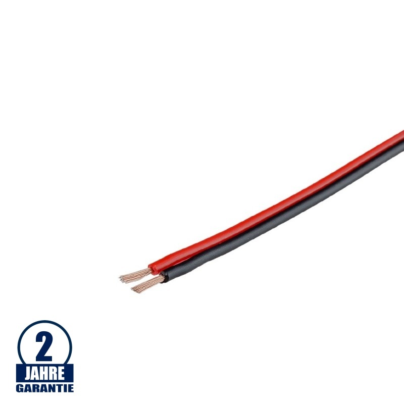 1m Kabel 2-polig 2x0,75