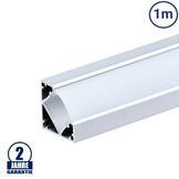 LED Profil 45° eloxiert 1m SET