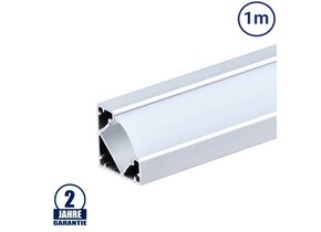 LED Profil 45° eloxiert 1m SET