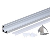 LED Profil 45° eloxiert 1m SET