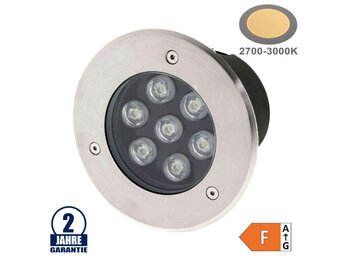 7W LED Bodenleuchte für Außenmontage 230V IP65 Warmweiß