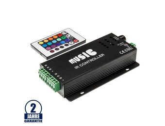 RGB Musik/Infrarot Controller 144W/12V 288W/24V 12A
