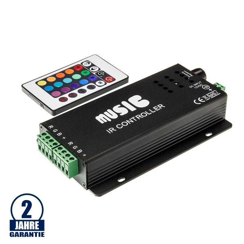RGB Musik/Infrarot Controller 144W/12V 288W/24V 12A