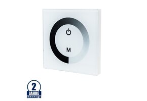 Glas Design LED Controller - Einbau Touchpaneel 96W 12V Weiß