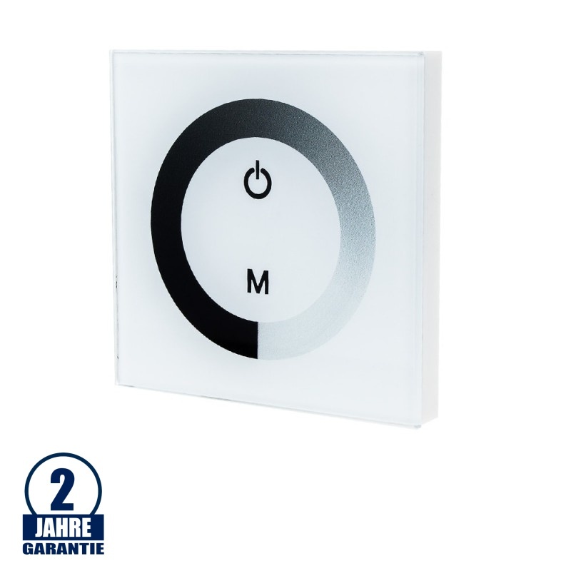 Glas Design LED Controller - Einbau Touchpaneel 96W 12V Weiß
